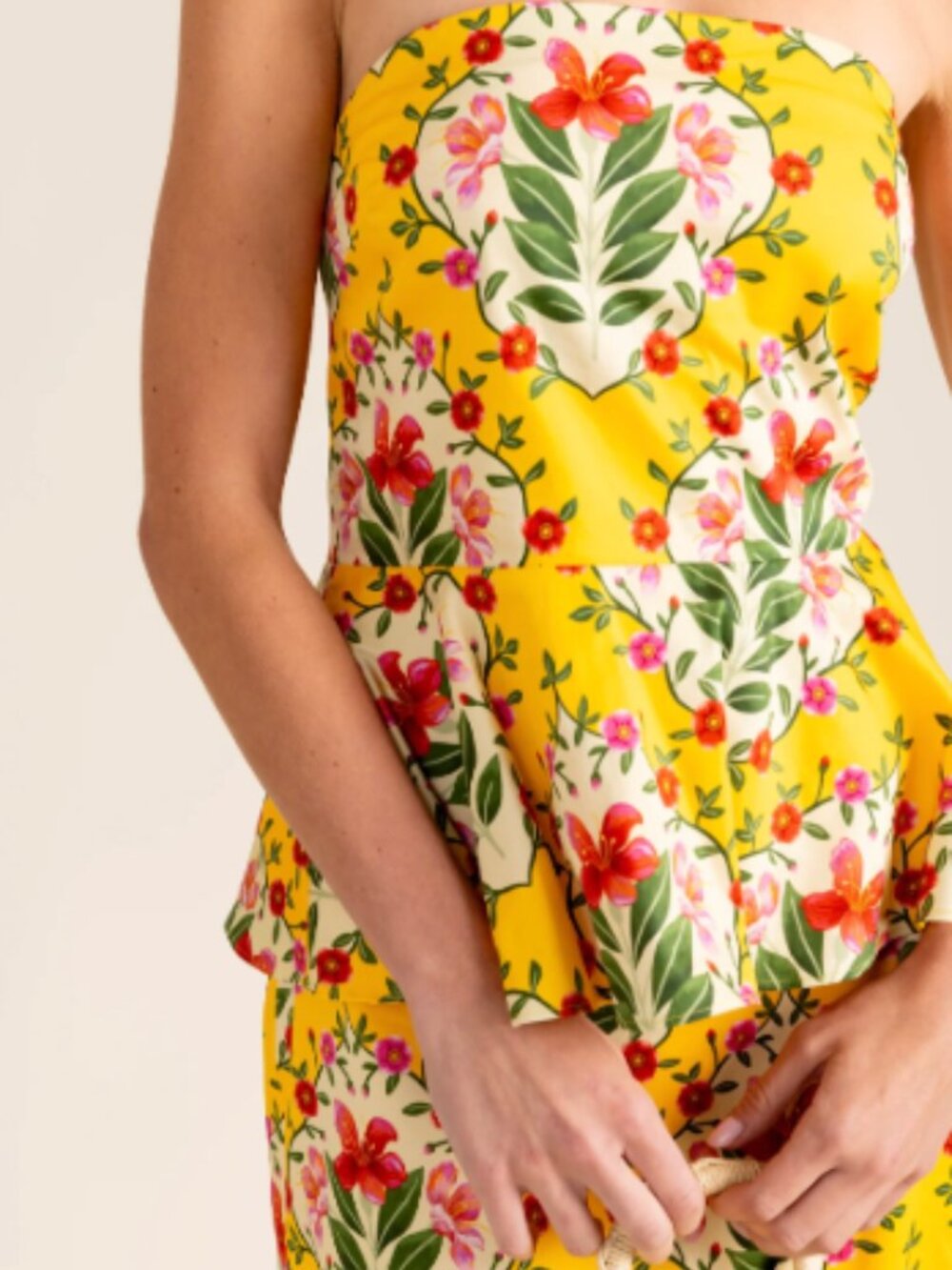 Alden Adair Melissa Top - Yellow Bouquet Size S